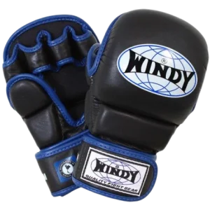 Windy MMA Hybrid Gloves - Blue Black